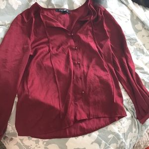Forever 21 wine blouse